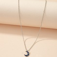 Korean light luxury design moon star retro enamel dripping oil pendant necklacepicture11