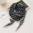 Doublesided plaid polka dot cotton linen diamond scarf female decorative scarfpicture16