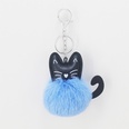 cute leather cat tiger fur ball keychain luggage car decoration pendant giftspicture13