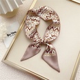 Korean silk scarves small long ribbons womens tied bags decorative scarfspicture15