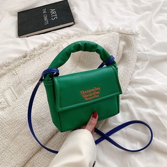 Mode nouveau petit sac carré contraste couleur sac à bandoulière rétro coréen sac de messager de grande capacité
