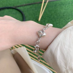 Korean new simple heart horseshoe chain stitching bracelet female wholesale