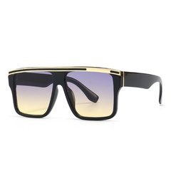fashion catwalk big frame flat top trendy sunglasses sunglasses