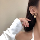 Korean retro earrings leopard print bow earrings autumn and winter fabric earringspicture10