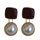 retro elegant pearl fashion drip oil geometric earringspicture11