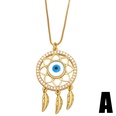 European and American creative dreamcatcher devils eye pendant necklace femalepicture12