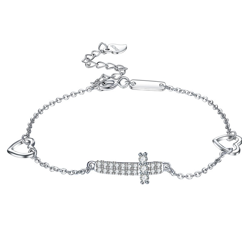 Accessoires de bijoux de main de mode corenne s925 bracelet en diamant en argent sterling
