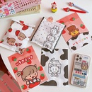 cute simple paper storage bag cartoon strawberry bear mini paper bagpicture5