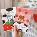 cute simple paper storage bag cartoon strawberry bear mini paper bagpicture8