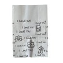 cartoon cute bear color printing gift bag bread bag white packaging bagpicture9
