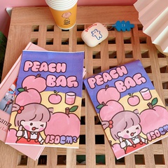 Korean cartoon color fruit girl avatar paper new sundries storage bag