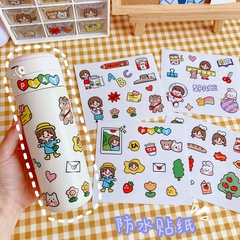 cute girl stickers cartoon stickers DIY mobile phone decoration stickers diary stickers