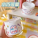 Mini desktop trash can clamshell household small storage bucketpicture8