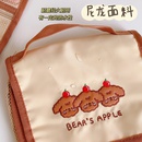 cute folding storage bag simple multifold bear cosmetic bag portable storage bagpicture9