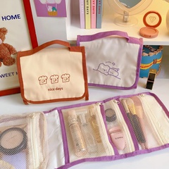 cute multifunctional foldable cosmetic storage bag bear portable travel storage bag