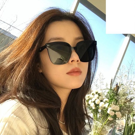 Rice nail square lady sunglasses anti-UV trend  sunglasses NHKD600655's discount tags