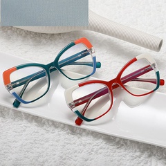 fashion contrast color anti-blue light glasses spring foot colorful glasses frame