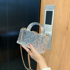 new transparent acrylic clutch bag T-shaped dress bag jelly bag
