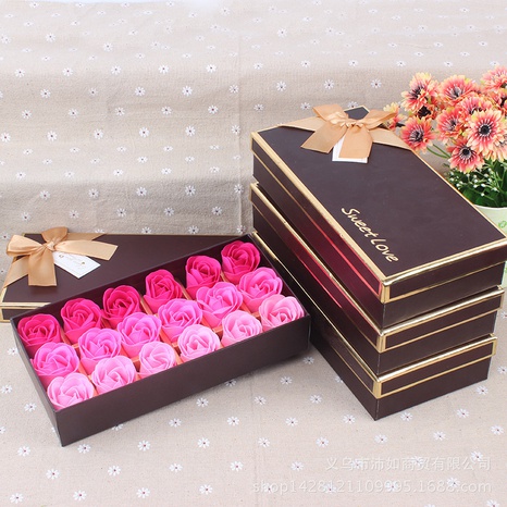 Valentine's Day Christmas small gifts 18 roses soap flower gift box's discount tags