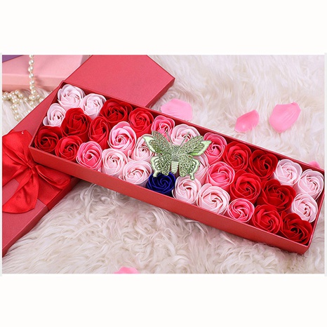 33 Rosen Seifenblume Geschenkbox Weihnachten Valentinstag Geschenk Simulation Blume Großhandel's discount tags