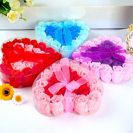 24 Soap Flower Gift Box Valentine's Day Simulation Rose Small Gift  NHPER601339's discount tags