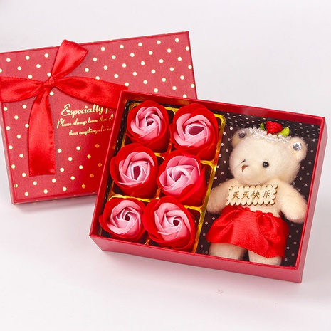 Wholesale 6 roses soap flower gift box creative birthday gift wholesale  NHPER601340's discount tags