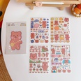 cartoon cute little bear stickers creative mobile phone decoration transparent stationery stickerspicture12