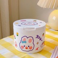Mini desktop trash can clamshell household small storage bucketpicture13
