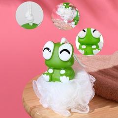 1 pc of silicon gel green cute cartoon frog bath brush