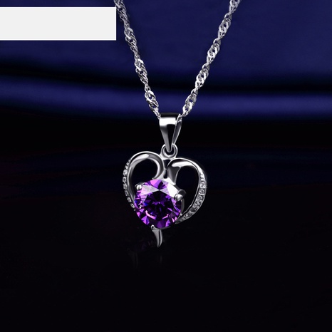mode coeur creux s925 collier en argent pendentif sans chaîne's discount tags