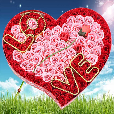 Saint Valentin Fête des Mères Cadeau AMOUR Rose Savon Fleur Coffret Cadeau Cadeau D'anniversaire's discount tags