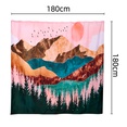 1 pc de rideau de douche imprim polyester coucher de soleil 180180picture15