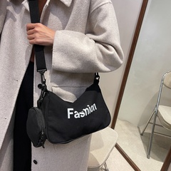 Fashion simple shoulder messenger bag fashion canvas small square bag
