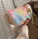 fashion new trendy oneshoulder bag Lingge embroidery thread messenger dumpling bagpicture9