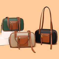 winter new fashion contrasting color ladies handbag shoulder bag wholesale