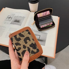 Fashion small wallet leopard print coin purse new fashion multi-card card bag