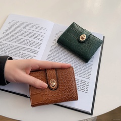 Portefeuille femme nouveau portefeuille femme pliant multi-carte fente simple court porte-monnaie en gros