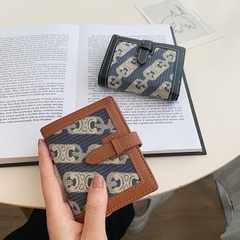Fashion wallet new simple fashion short wallet women's buckle multi-card wallet