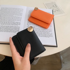 Nouveau portefeuille de mode porte-monnaie court coréen mince mini portefeuille multi-cartes
