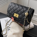 2022 new trendy golden ball splicing rhombus chain messenger small square bagpicture7