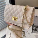 2022 new trendy golden ball splicing rhombus chain messenger small square bagpicture8