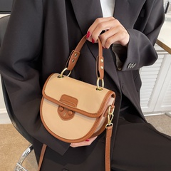Handbag bag women's autumn and winter retro niche shoulder saddle bag