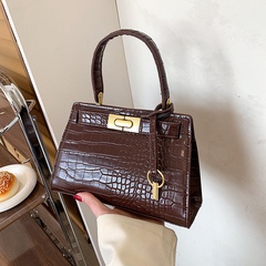 2022 new trendy crocodile pattern messenger bag French niche handbag