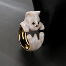 Fashion new products personality dripping oil animal gold open copper ringpicture7