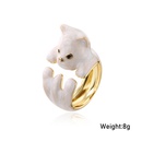 Fashion new products personality dripping oil animal gold open copper ringpicture10