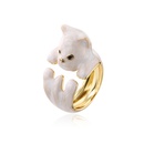 Fashion new products personality dripping oil animal gold open copper ringpicture11