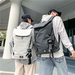 simple large-capacity student schoolbag Korean style couple backpack