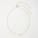 exquisite tassel necklace simple Yshaped retractable copper clavicle chainpicture8