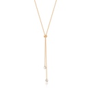 exquisite tassel necklace simple Yshaped retractable copper clavicle chainpicture10