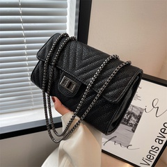 women's new fashion rhombus embossed chain bag niche single-shoulder messenger bag